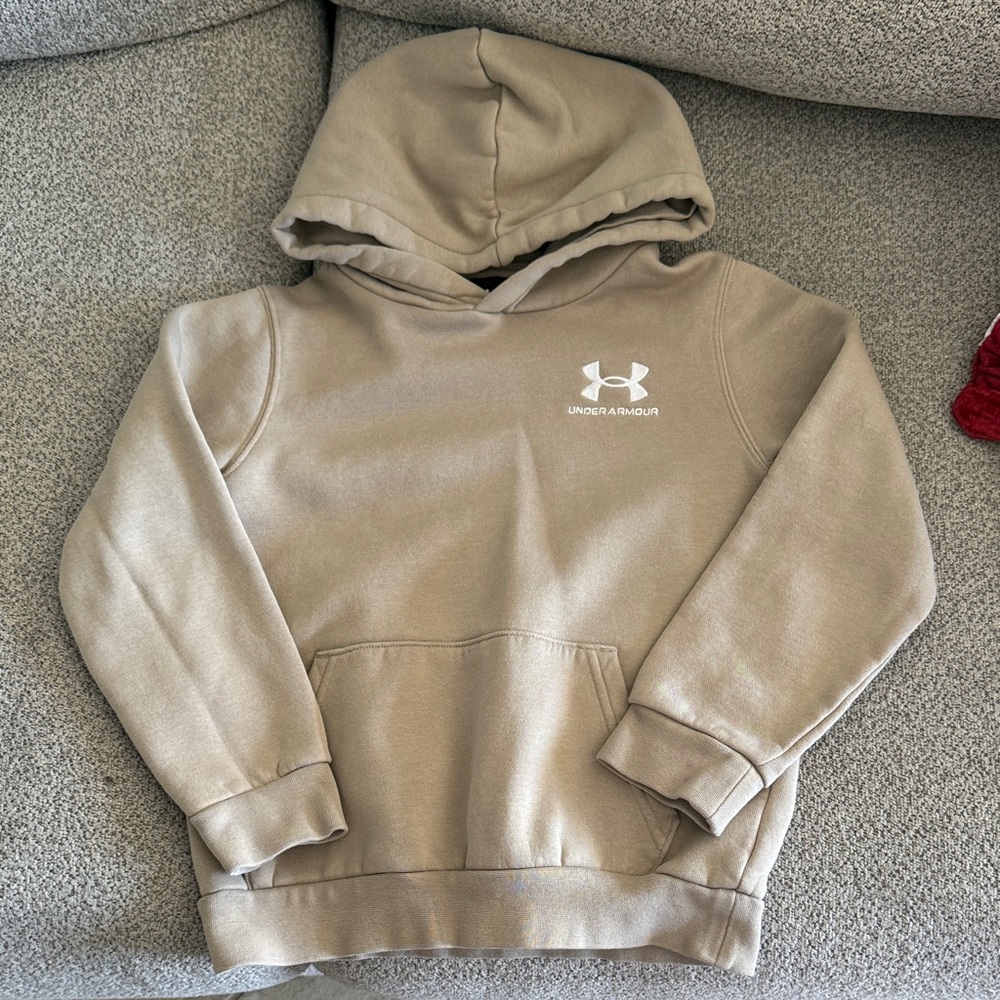 Tan Under Armour Hoodie Size YSM
